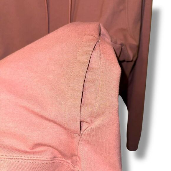 Cuts Split Hem Blush Red Pullover Hoodie Sz XL - Picture 5 of 7
